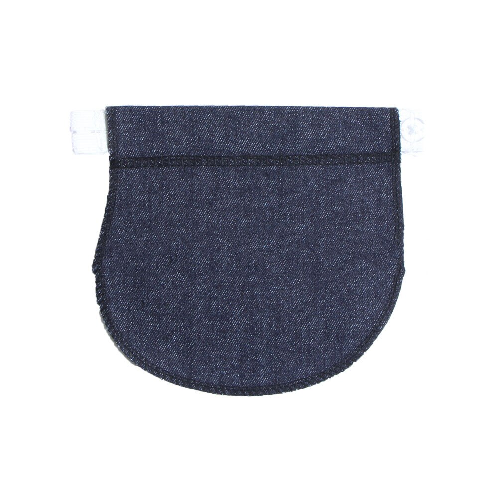 Extensor elástico para cintura de maternidad, Pantalones suaves, hebilla de extensión de cinturón, alargador de botón, ajustable para embarazadas: Navy blue