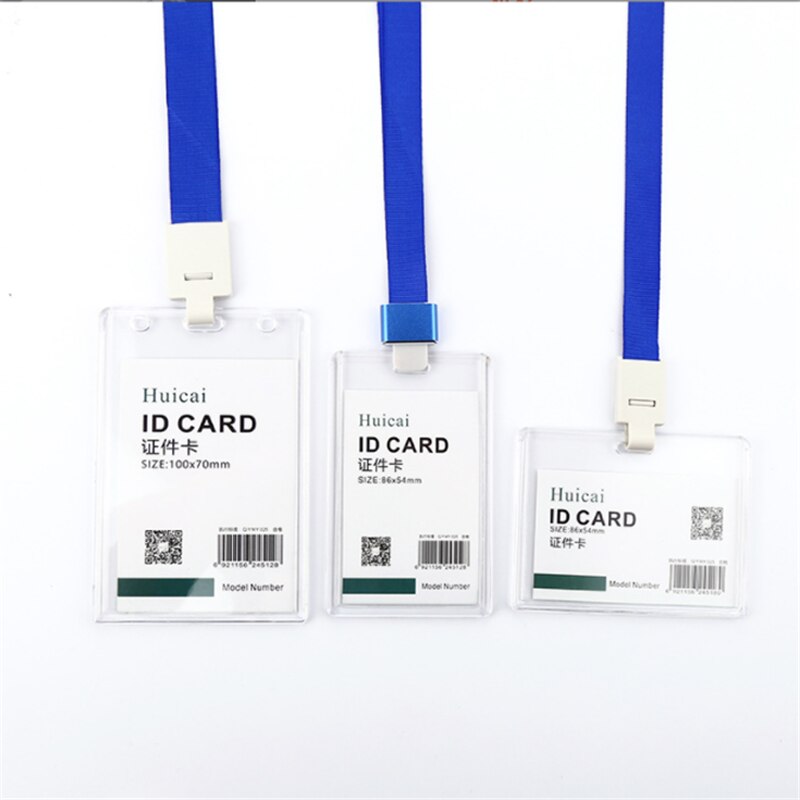 Transparent plastic card sleeve ID Badge Case Clear Bank Credit Card Badge Holder Accessories expressing my personality