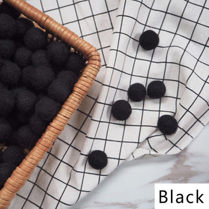 10pcs 2cm Felt Pompom Balls DIY Craft Handmade Wool Ball Accessories for Sewing Kids Room Hanging Mixed Color Home Decoration: 11