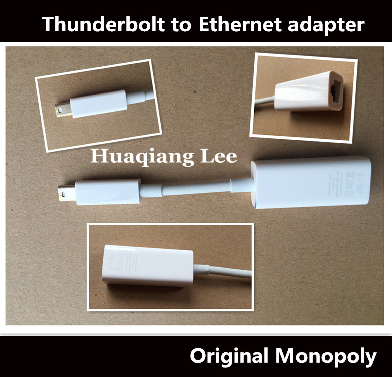 Thunderbolt til gigabit ethernet kabel adapter thunderbolt til ethernet  a1433 til macbook test ok
