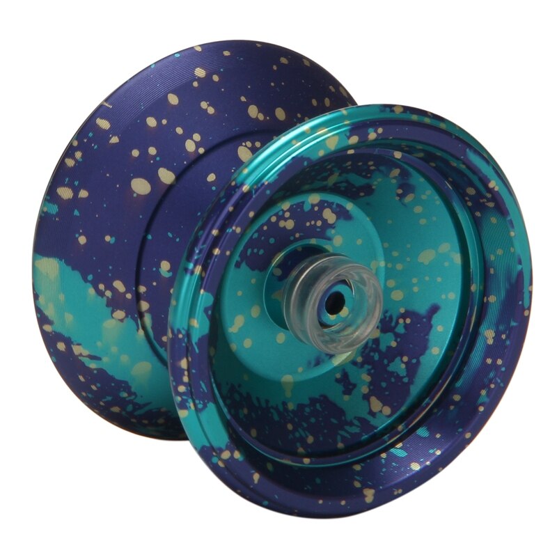 AR Butterfly Yoyo Alloy Responsive Yoyo 10 Ball U-Shaped Bearing Yoyo for Beginner Player: dark light blue