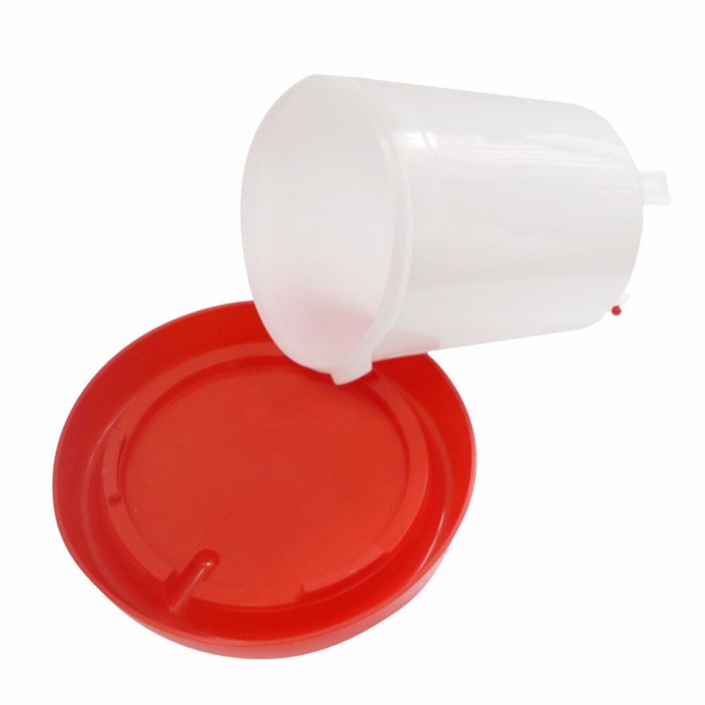 1.5 kg Chicken feeder barrel Water bucket Quail drinking Bird equipment Waterer Feeding