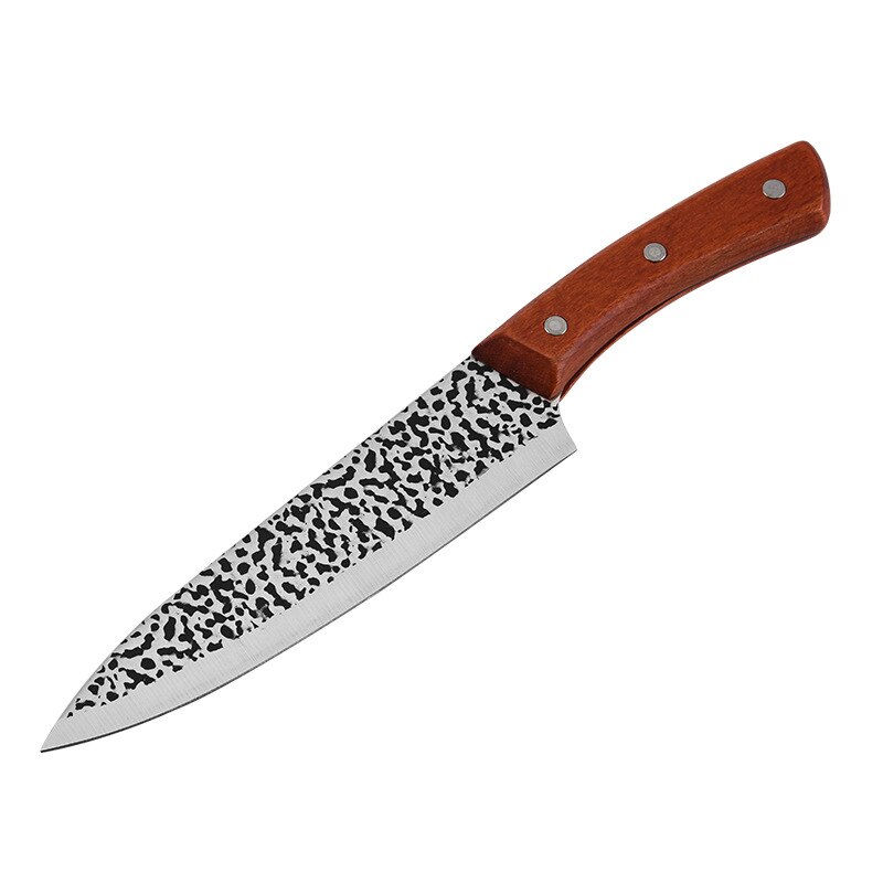 2pcs Knives Set 7 inch Stainless Steel Chef Knives Slicing Knife Kitchen Knife Boning Butcher Knives Meat Cleaver Cutter Tools