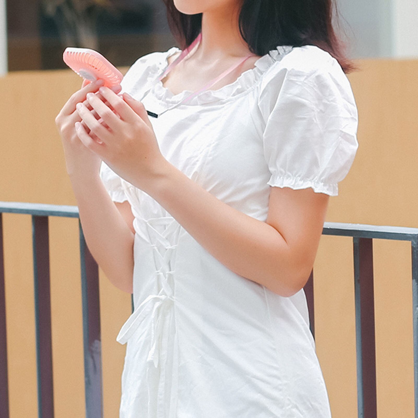 Hanging Waist Fan USB Charging Hanging Neck Fan Mini Handheld Lazy Multi-function Portable Desktop Small Originality Fan