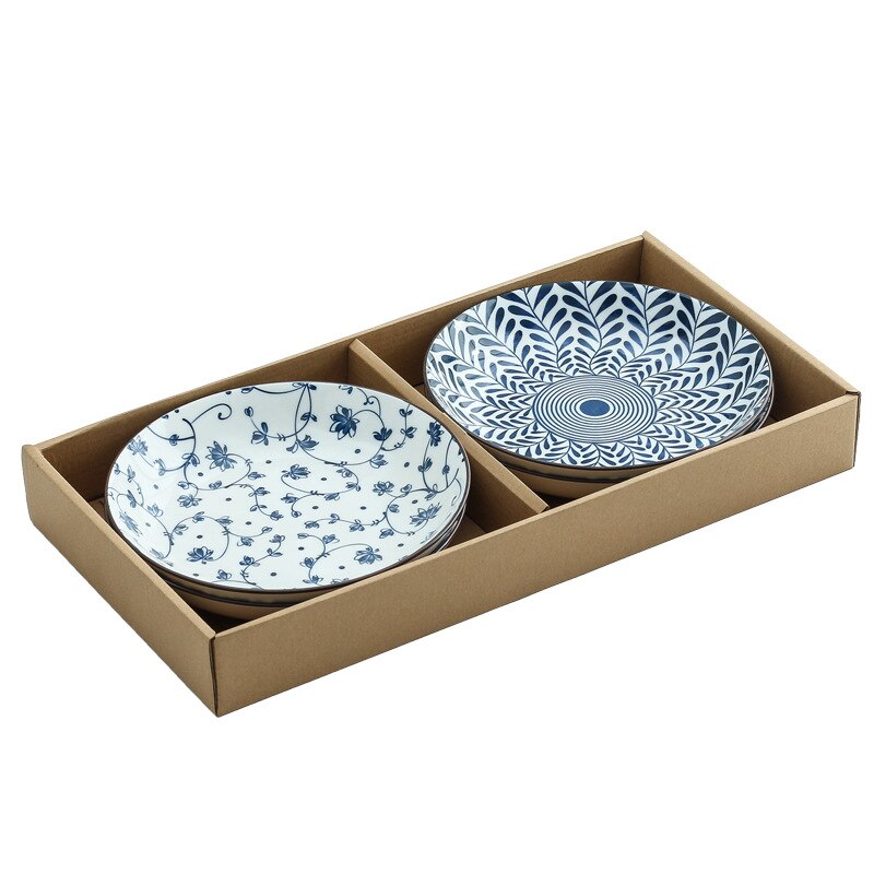 Plates Set Ceramic Tableware Dish Deep Dish Home Dinnerware Retro Dinner Plates And Dishes Chinese Style Porcelain Dinner Sets