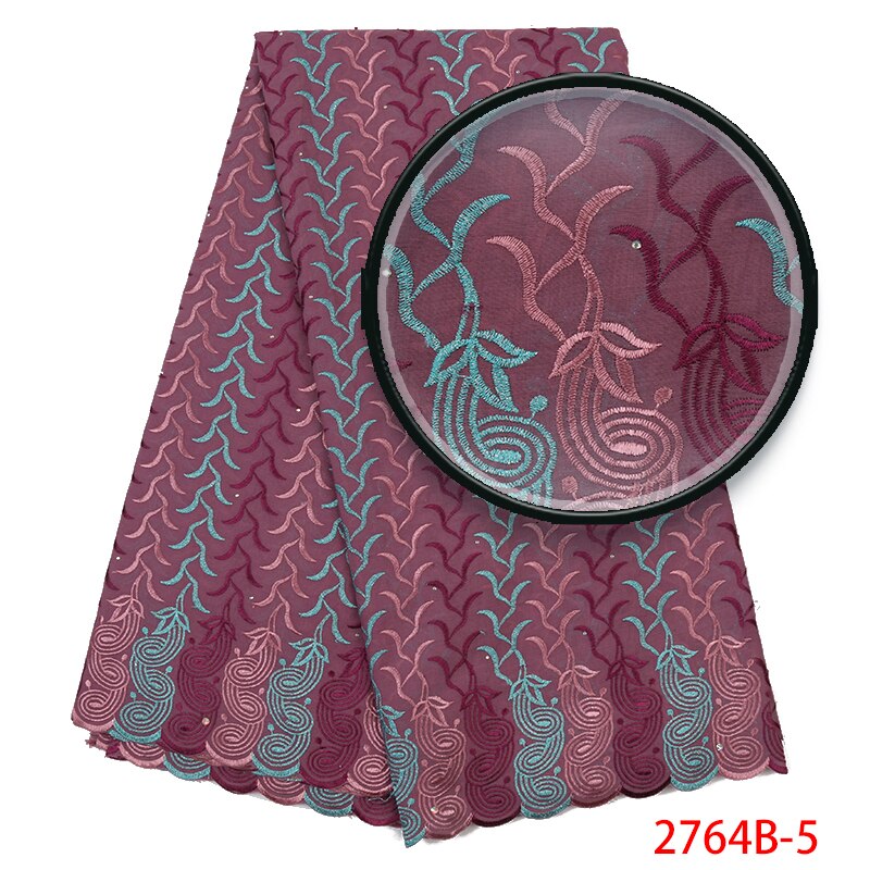 Onion African Swiss Voile Lace Nigerian Lace fabrics Swiss Voile Lace in Switzerland for Dress KS2764B-5