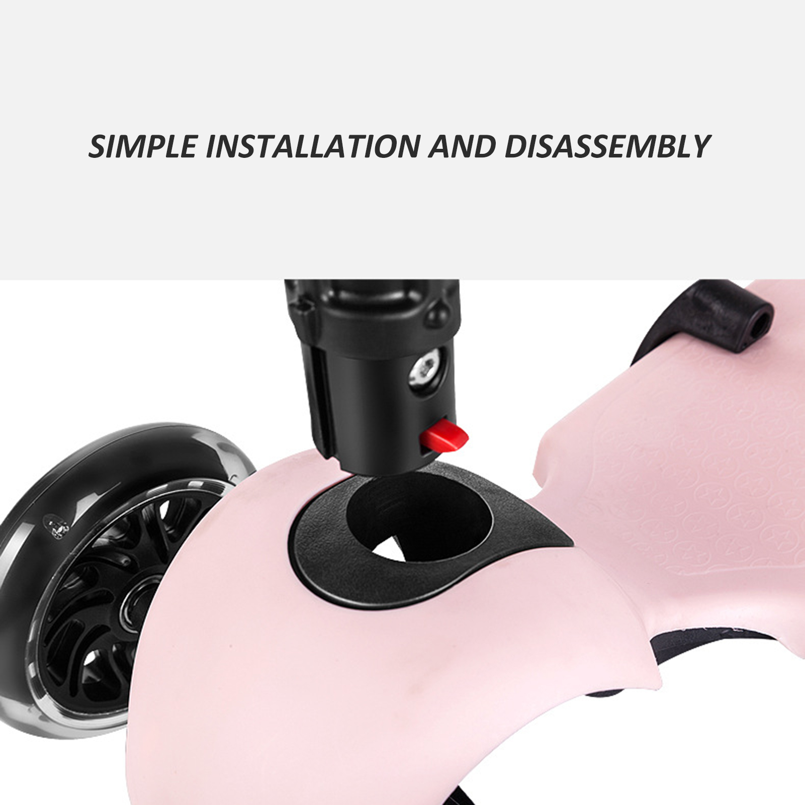 Three Wheeled Scooter 3 in 1 Kick Scooter Sport Scooter With Adjustable Height Options Seat Handlebar for Kids Toddler Age 2-6