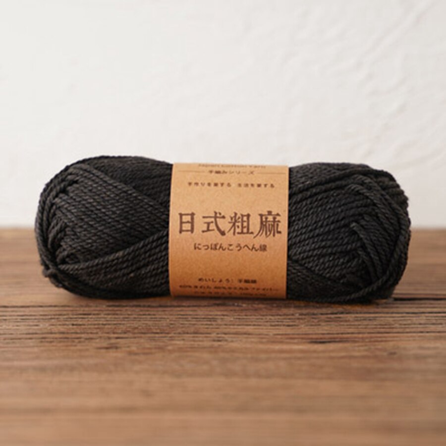 Hilo de algodón grueso de estilo japonés respetuoso con el medio ambiente, 50g, antipelusas, alta tenacidad para ganchillo a mano, bolso, sombrero: 022