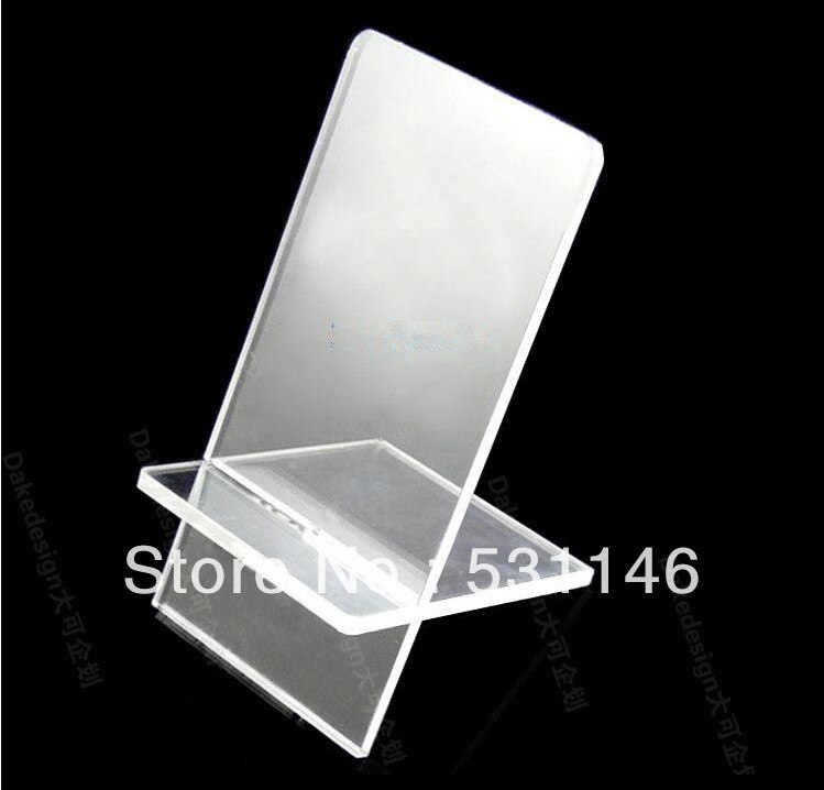 Crpich Soporte acrílico para teléfono celular, soporte portátil para Crpich Soporte acrílico para teléfono celular, soporte portátil para