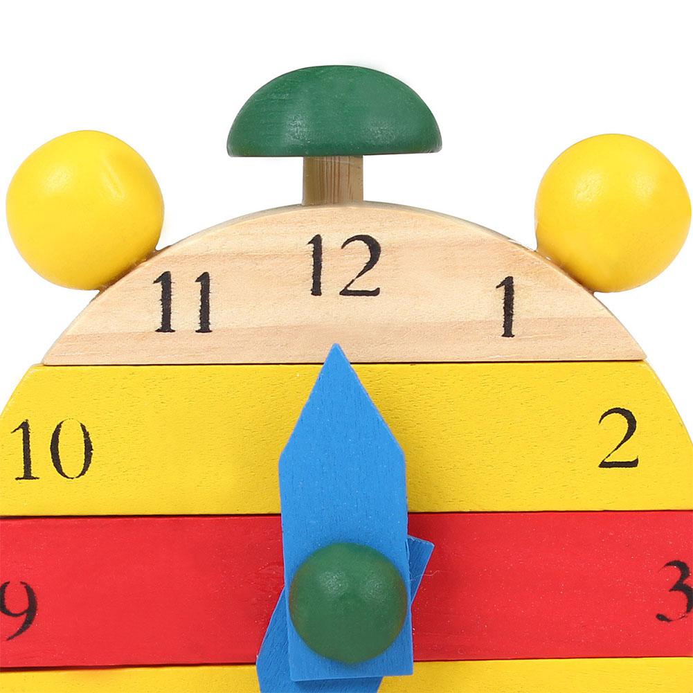 Houten Klok Speelgoed Voor Kids Tijd Leren Klok Vroege Educatief Speelgoed