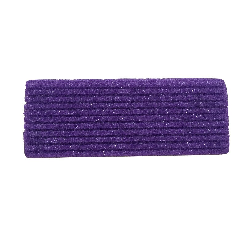 1pc púrpura piedra pómez para los pies esponja piedra callo exfoliar durezas eliminar depurador de pedicura muerto almohadilla para piel masaje de pie Junta: Morado
