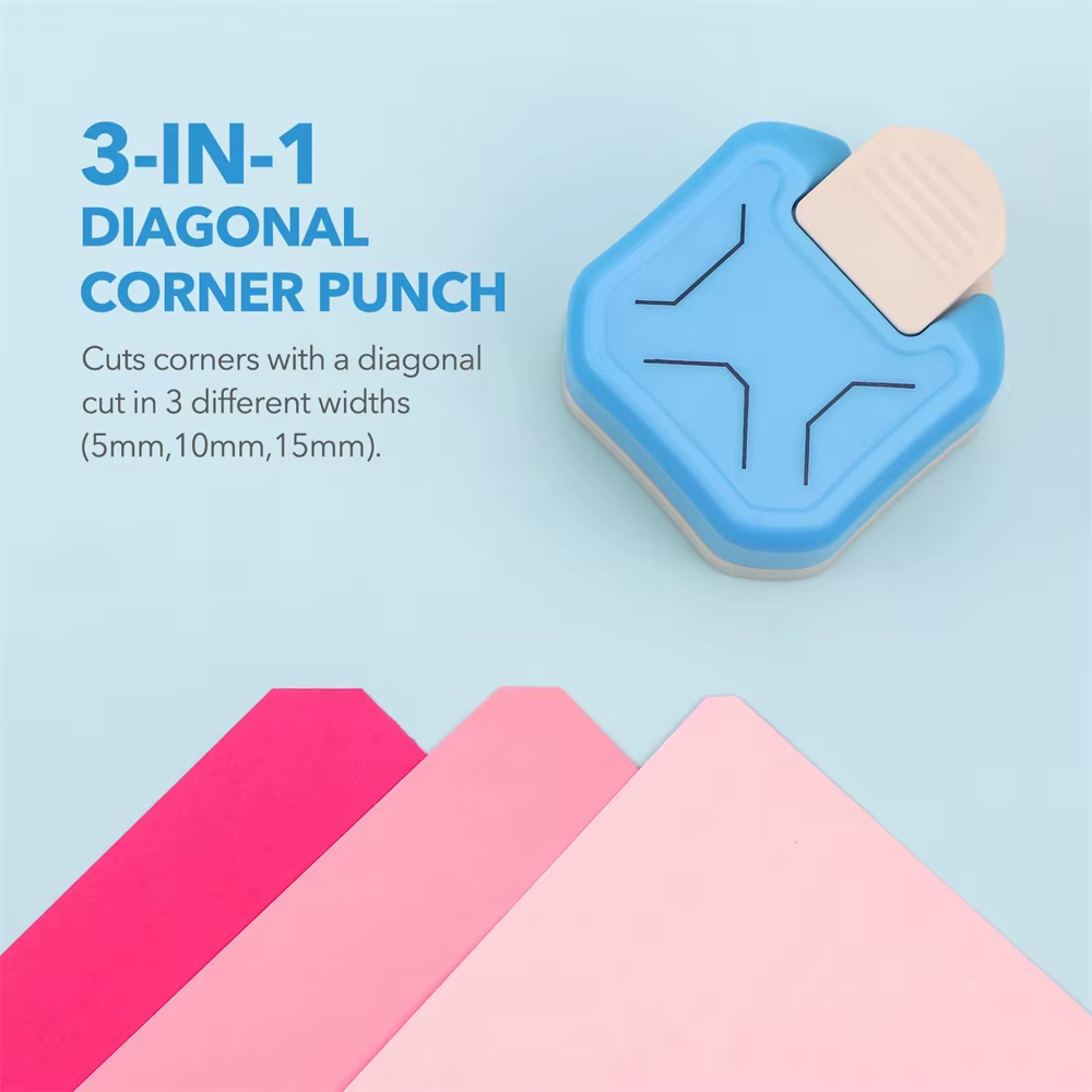 3 in 1Paper Cutter Corner Embosser Cutter for DIY Photo Card Business Card Handmade Project Home School Items Mini Paper Cutters