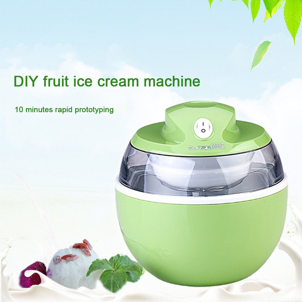 220V Ice Cream Machine Home Ice Cream Maker 600ml 4 Color Portable Available Easy Operation Kitchen Tools