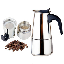 600ml Large Capacity Stainless steel 304 Moka Pot Coffee Maker Stovetop Espresso Maker Mixpresso Coffee 2-12cup
