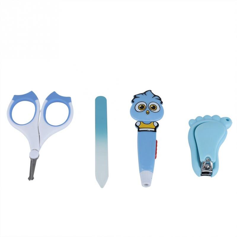 Nagelknipper voor kinderen, 4 stuks/set, plastic babyverzorgingstool, schoonmaaktool voor de gezondheidszorg, draagbare babyveilige verzorgingsset