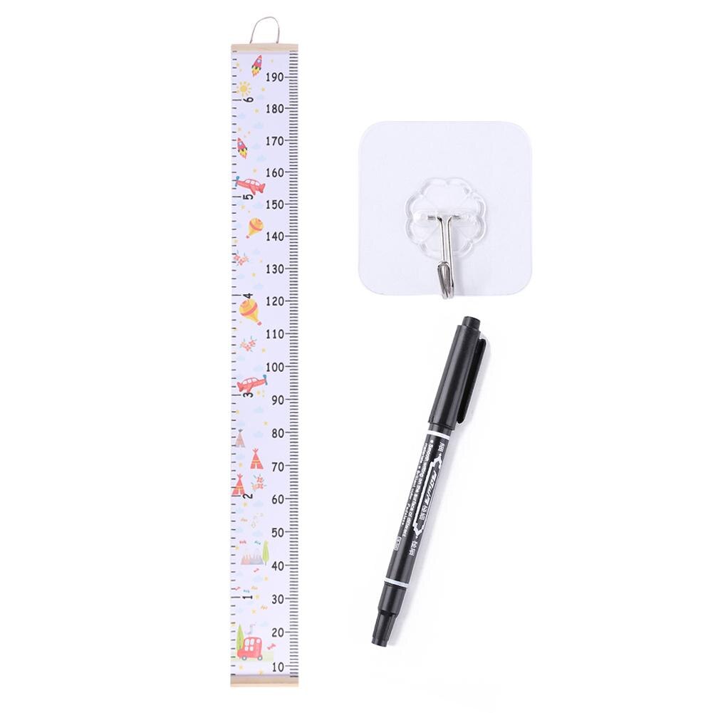 Baby Removable Height Growth Chart Ruler Wall Decor Canvas Sticker for Kids Necessary Household Infant Growth Supplies: Default Title