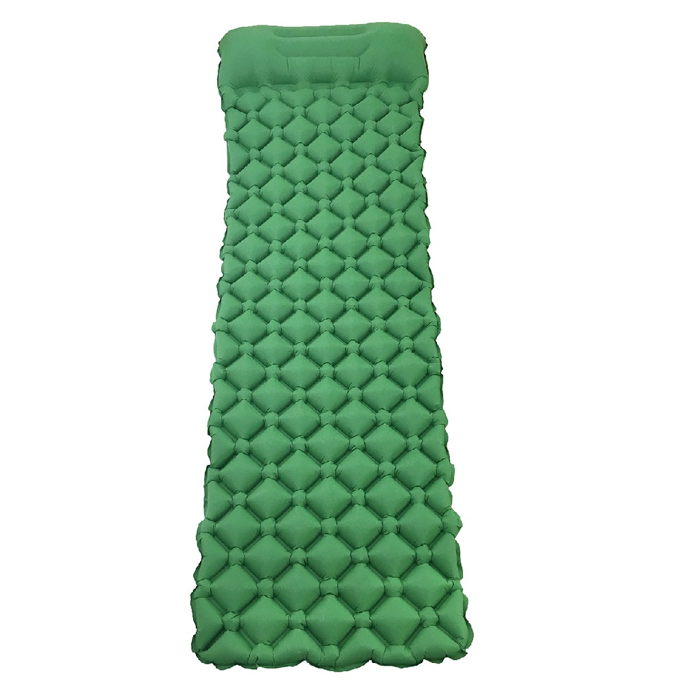 Coussin de matelas gonflable ultra-léger matelas gonflable matelas de Camping imperméable coussin étanche à l'humidité pour sac à dos de randonnée en plein Air: Green