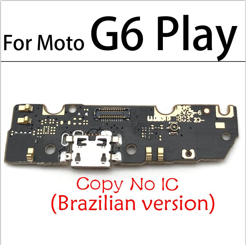 Nueva placa del cargador PCB Flex para Moto G5 G6 G8 jugar G7 de G8 más G8 poder Lite una fusión Hyper USB puerto de carga Flex: G6Play Brzil Copy