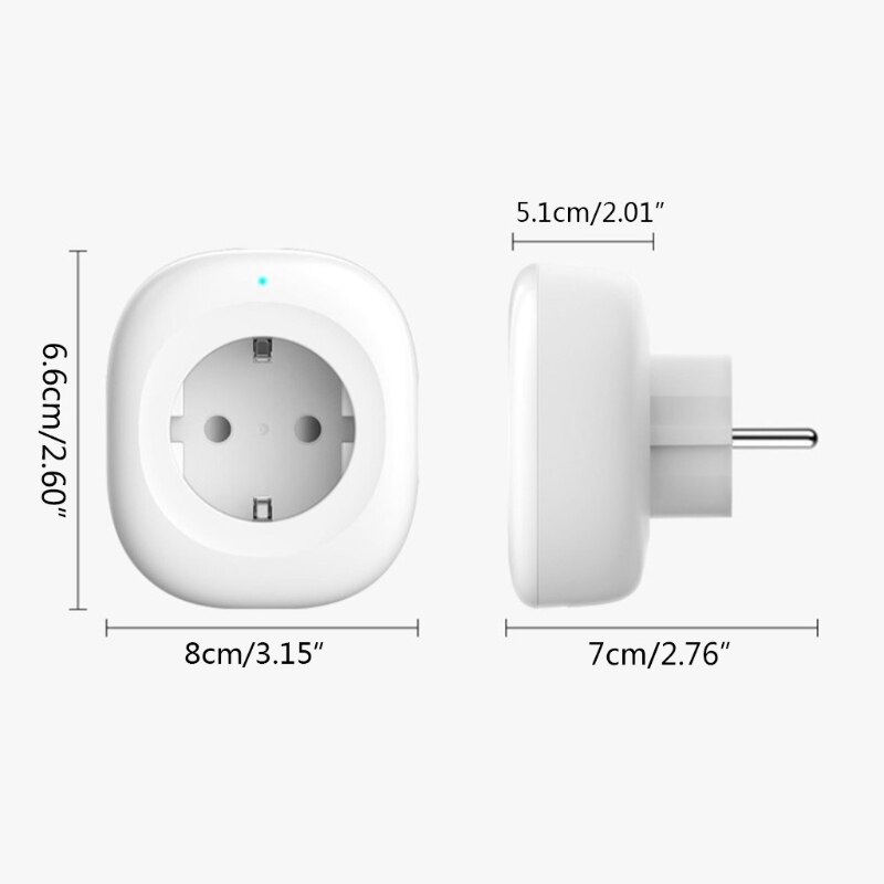 =Remote Control Home Smart WiFi Power Socket Adaptor Wireless Timer Light Switch EU Plug