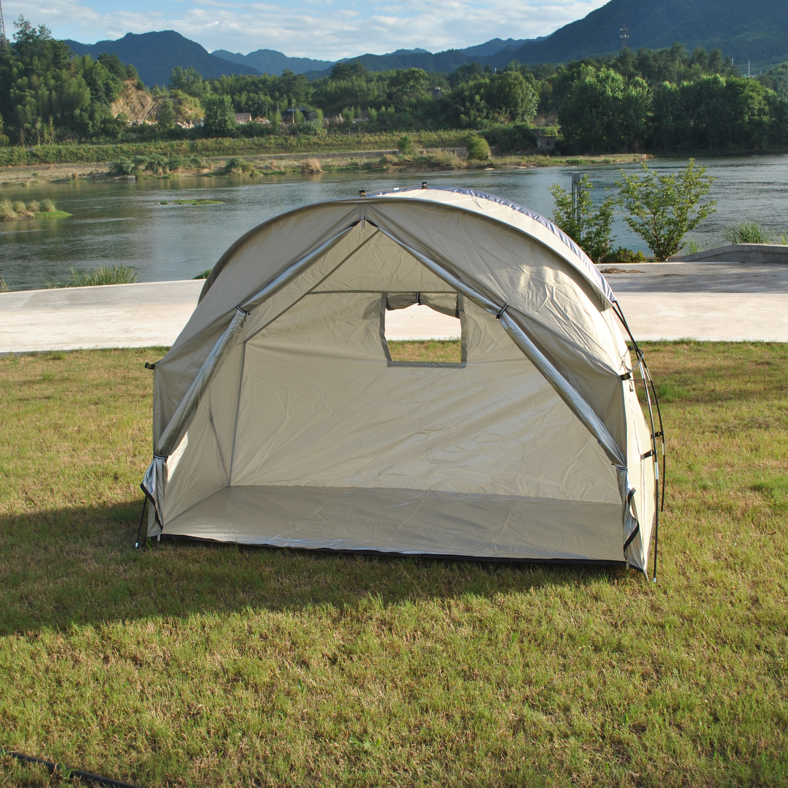 Slitesterkt trekkingtelt, off-ground seng, czx -725,  utendørstelt uten seng, , 1- personerstelt, sykkeltelt for oppbevaring