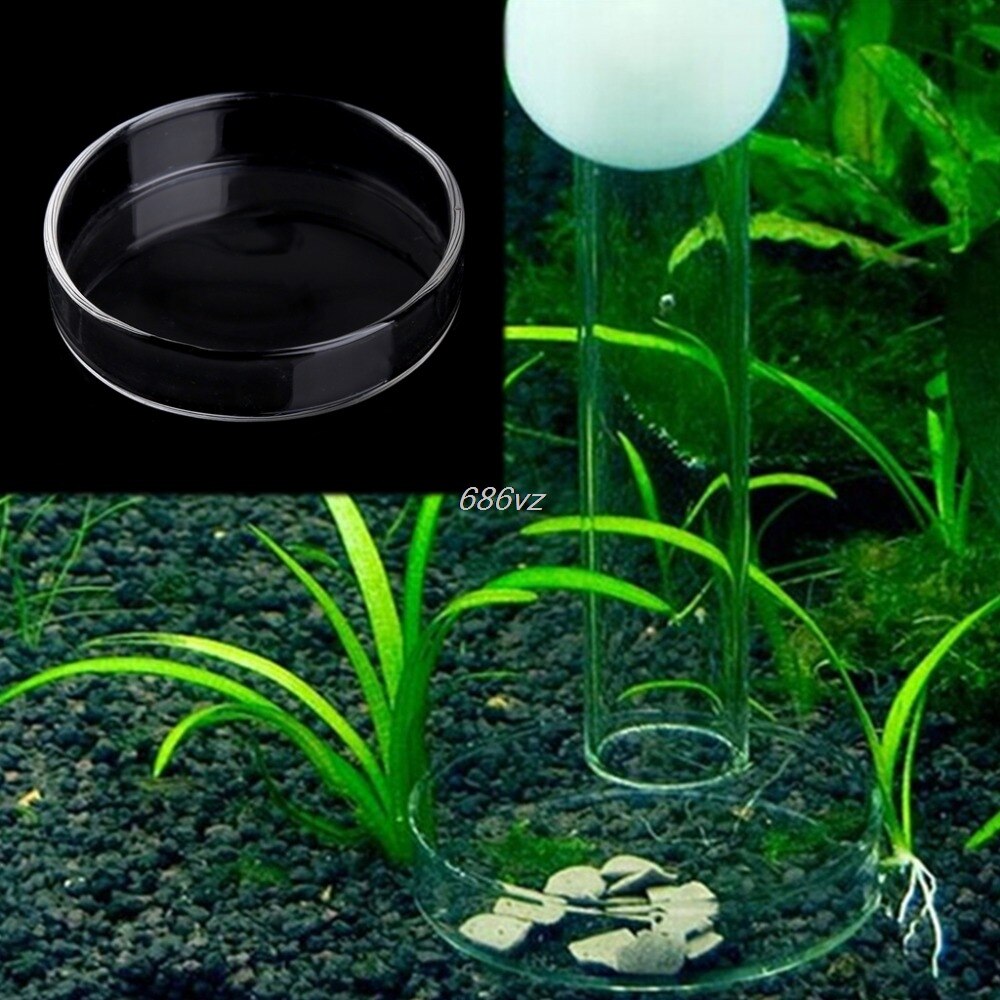 Acryl Kristall verrotten Zier Garnelen Futter Gericht Aquarium Aquatische Panzer Schnecke Fischfutter Zubringer Schüssel Tasse Becken Fach Container