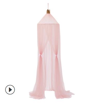 Di nuovo modo Del bambino Retine E Zanzariere Principessa cupola Letto A Baldacchino per Bambini Biancheria Da Letto Rotondo Del Merletto di Zanzara Netto per Il bambino Che Dorme 7 colori: rosa