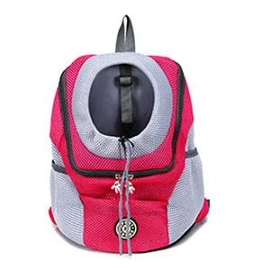 Hondendraagtas Rugzak Puppy Carrier Front Pack voor kleine middelgrote honden Kat Reisrugzak Ademende hondendraagtas: M / Roze