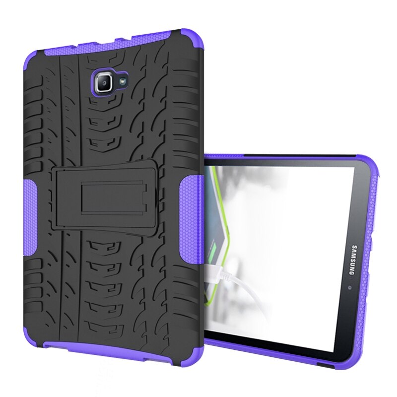 Coque pour Samsung galaxy Tab A6 SM-T580 TAB A SM-T585, étui en TPU + PC pour tablette T580, 10.1,: Violet