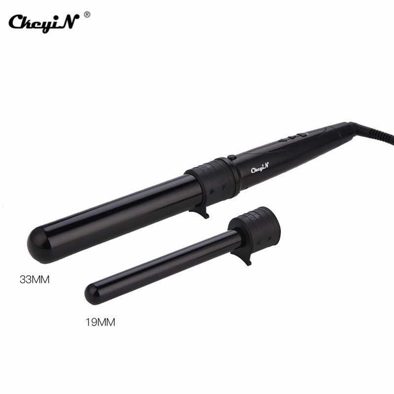 Ckeyin lokówka lokówki robić włosów 9-32MM profesjonalne kędzior żelazka 0.35 robić 1.25 Cal ceramiczne narzędzia robić stylizacji włosów tong wymienne 45: HS003HE i B