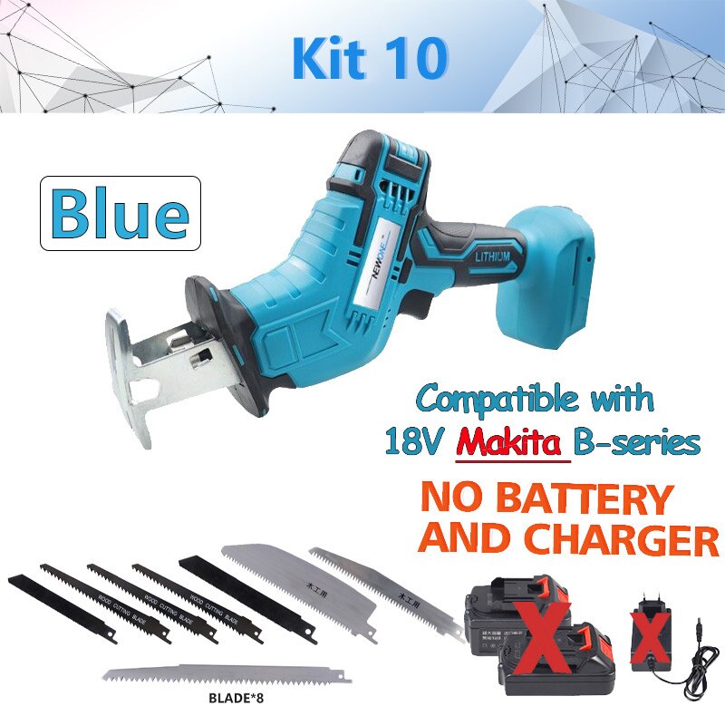Electric Power Tool Angle grinder, Polisher, Reciprocating saw, Air blower, Screw driver, Oscillating tool Compatible MAKITA 18V: Yellow