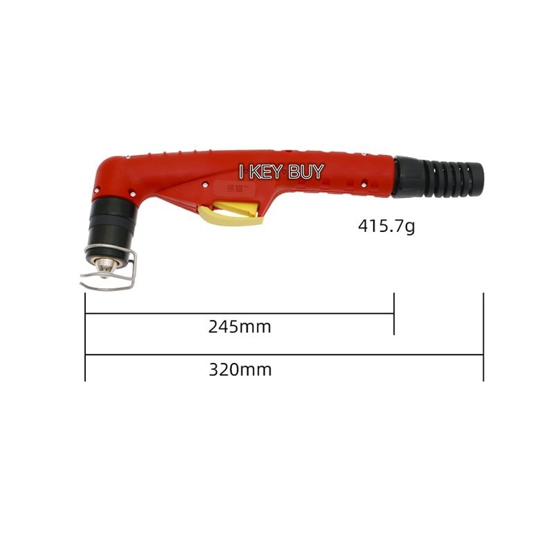 LGK80 100 120 Plasma Cutting Machine Accessories P80 Torch Head With Curved Handle