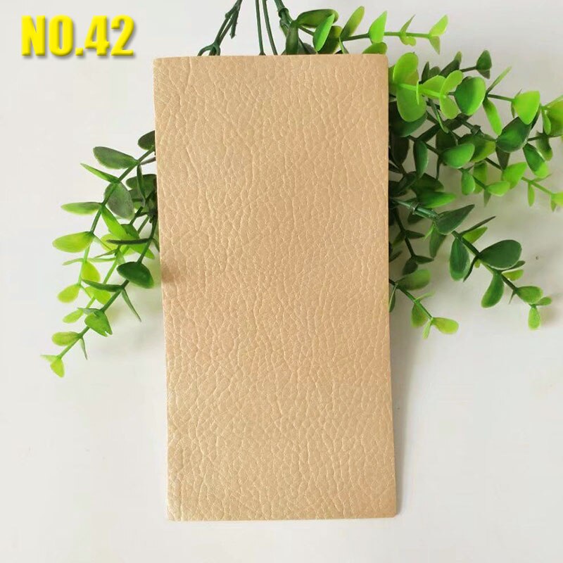 1PCS 10x20cm Leather patches patch Self Adhesive Stick-on No Ironing Sofa Repairing Leather PU Fabric Stickers Patches: NO.42
