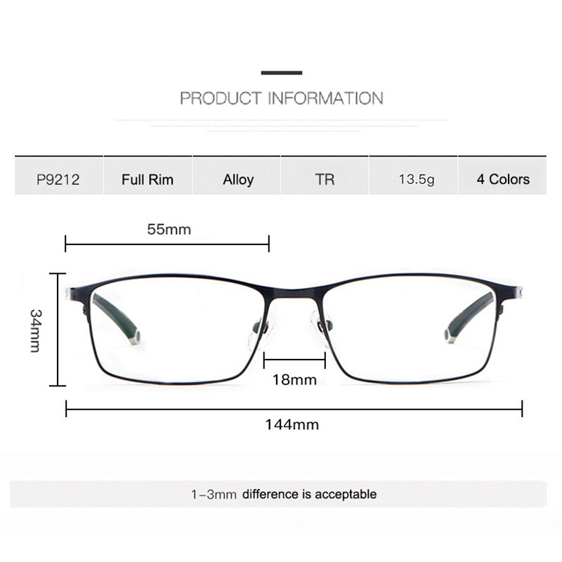 Optical Glasses Frame for Men and Women Full Rim S... – Grandado