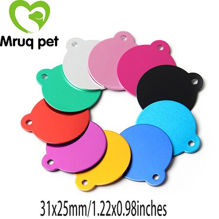 50x vælg mønstre kæledyr hund kat tomme mærker hundehalsbånd charms tilbehør aluminium navn telefon id tag hund tilbehør kæledyr forsyninger: Ta07