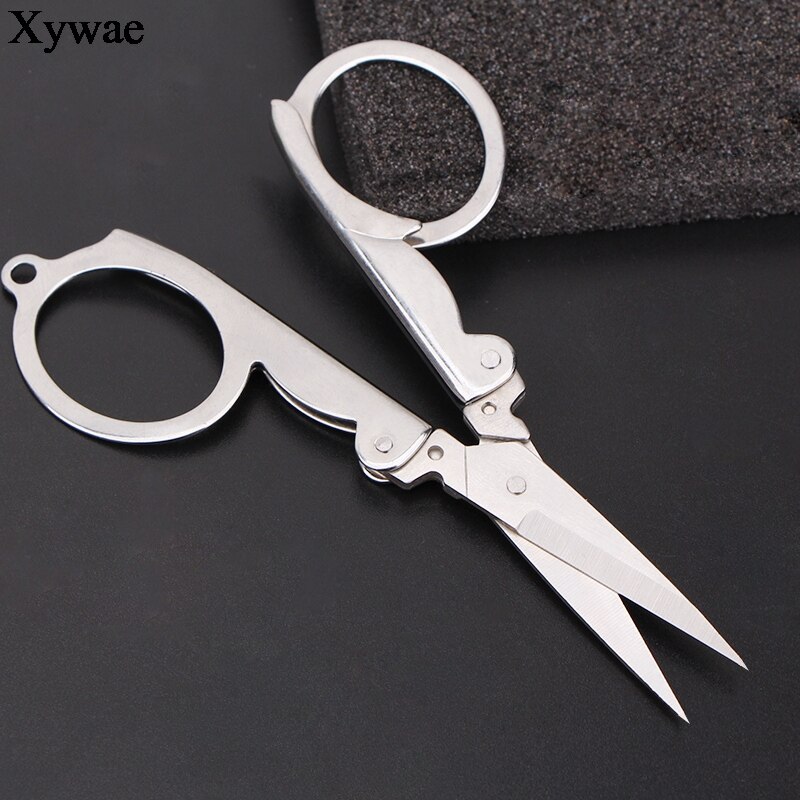 Folding Scissors Pocket Travel Small Crafts Sharp Blade Emergency Mini Foldable Mini Embroidery Scissor Thread Tailor Scissors