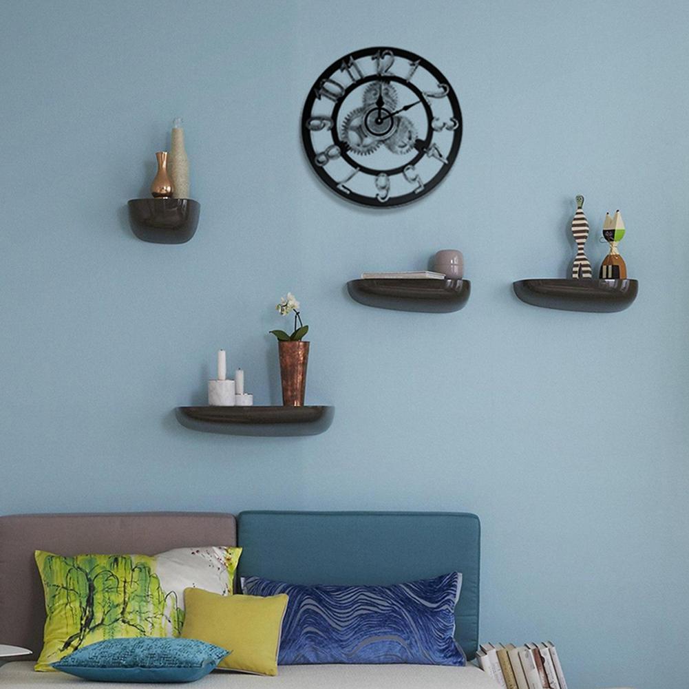 Retro 3d wandklok industriële stijl vintage klok steampunk tandwiel muur romeinse cijfers uurwerk europese stijl huisdecoratie