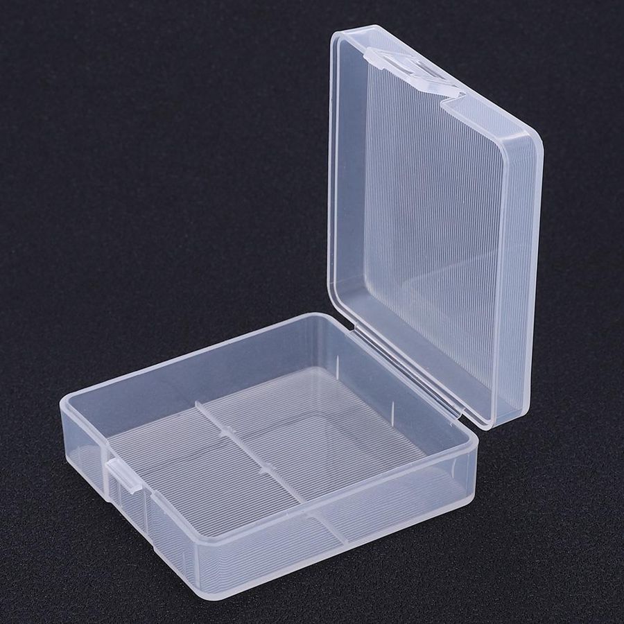 2Pcs Portable Battery Storage Box Protective PP Case Container Organizer for 9V Battery