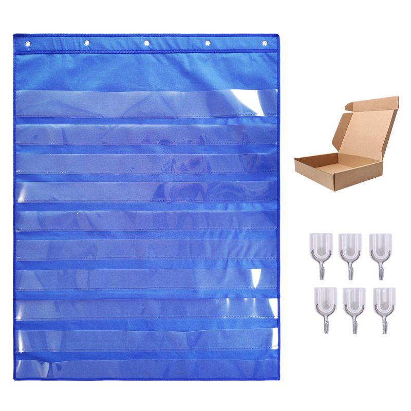 Classroom Pocket Chart With 6 Hooks For Standards Daily Schedule Activities Class Demonstrations