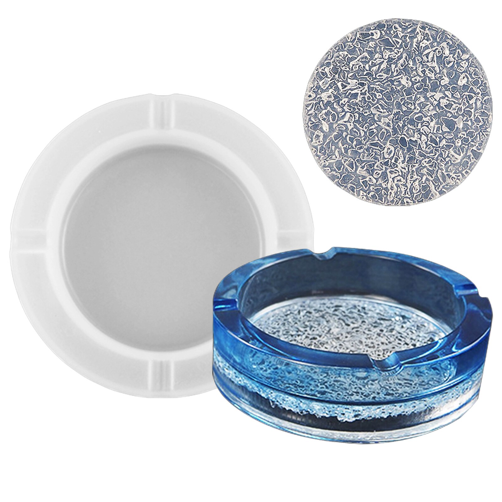 Siliconen Epoxy Mallen Hars Asbak Craft Diy Hars Mold Schedel Hart Plein Mold Diy Kristal Uv Sieraden Maken Gereedschap