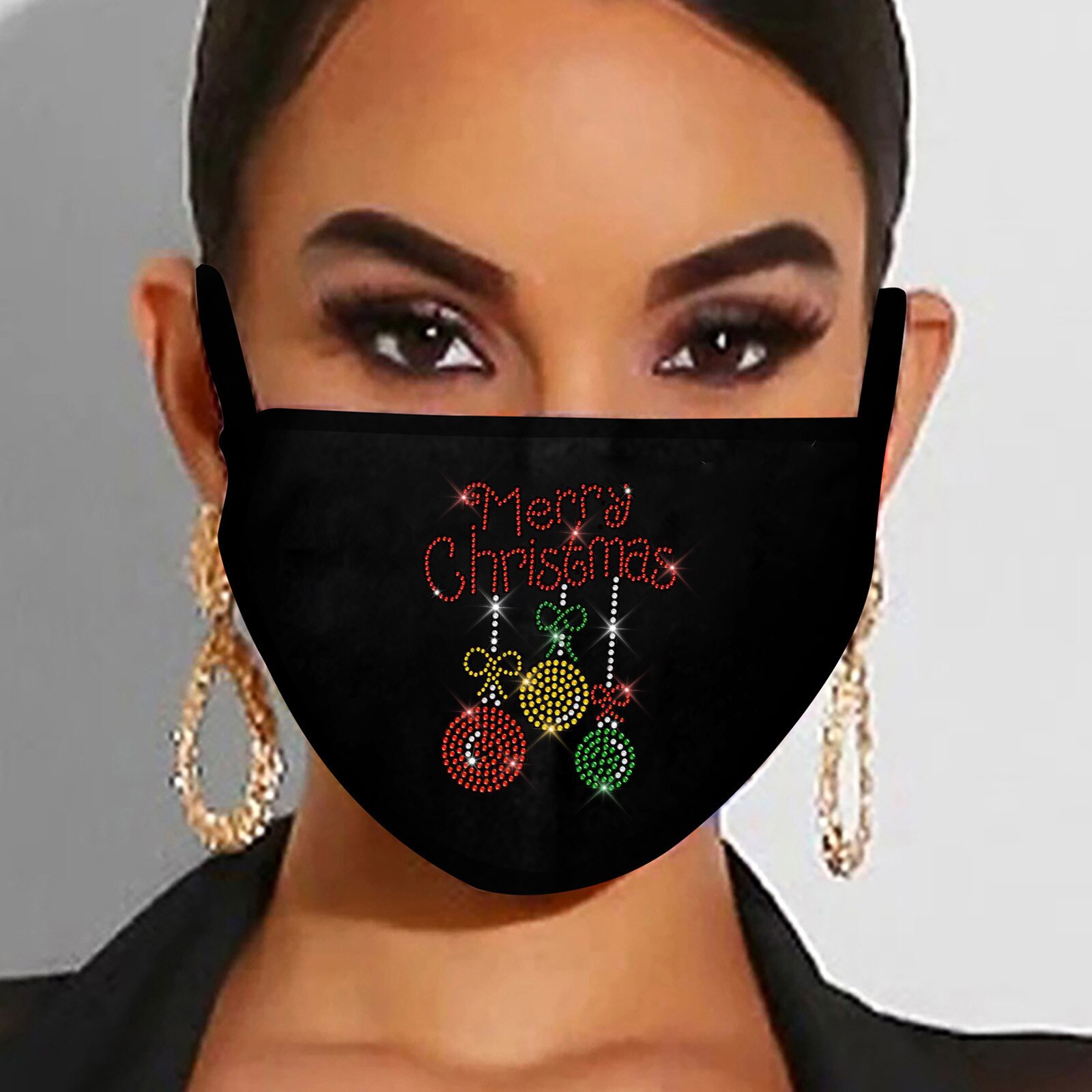 Mascarilla navideña de alce, adornos navideños para el hogar, adorno de Navidad, de Navidad, Año ,