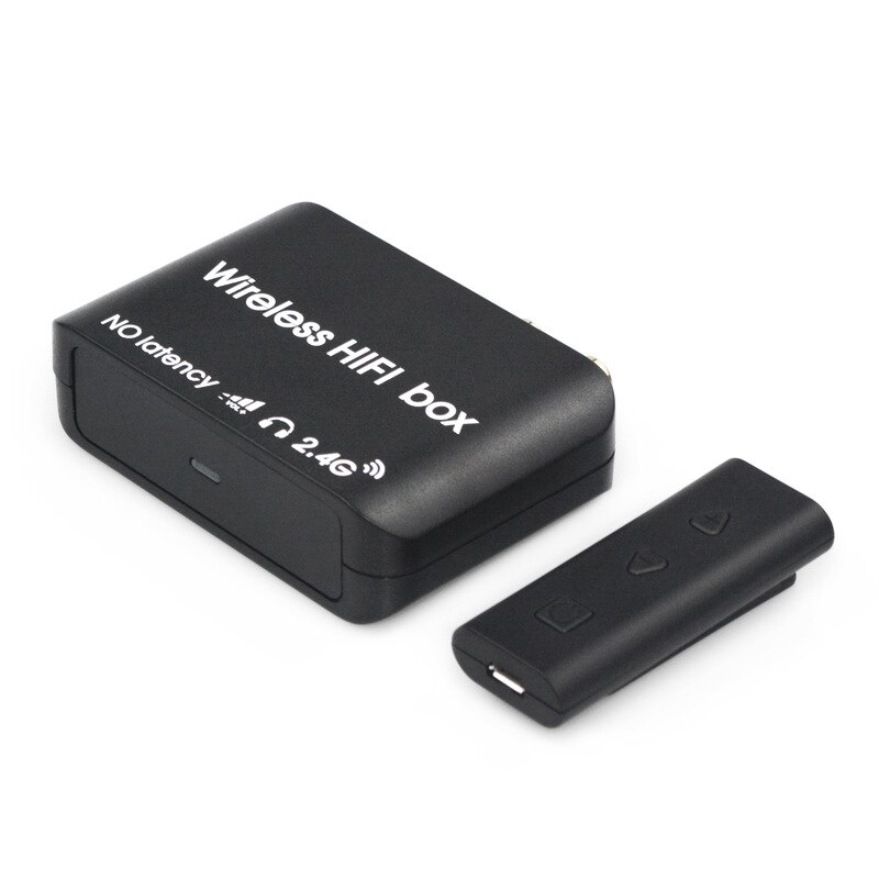 2.4G Wireless HiFi Box Transmitter Sender Digital o Music Receiver Speaker Support Computer Live Broadcast TV