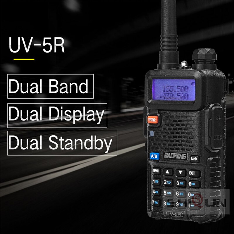 Baofeng – walkie-talkie Radio Portable UV-5R, 1 pièce, 2 pièces, Pofung UV 5R 5W VHF/UHF, double bande, Radio CB bidirectionnelle UV5r UV-82 UV-9R