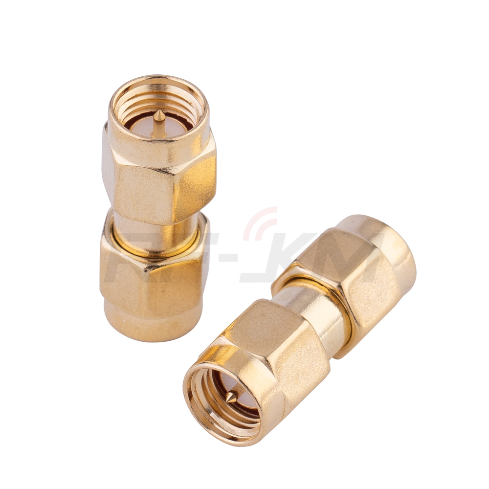 1Pcs Connector Adapter Rp Sma Stekker Naar Sma Stekker Rf Coaxiale Converter Straight