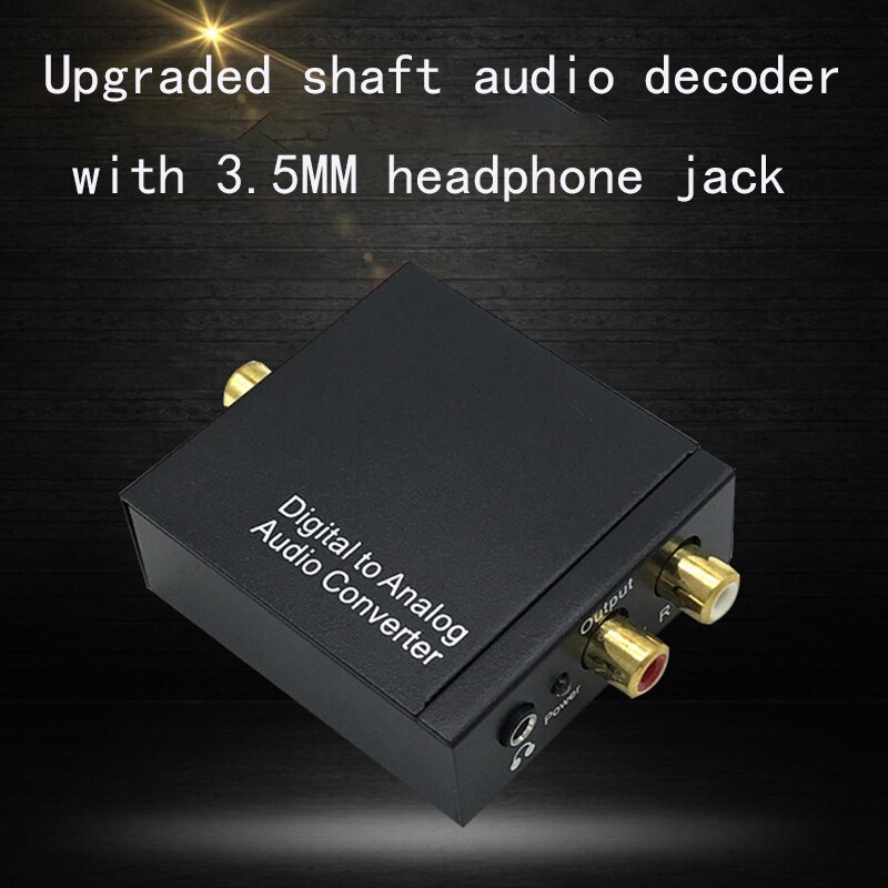 Digital To Analog o Converter Upgrade Model with 3.5MM Headphone Jack Coaxial o Decoder