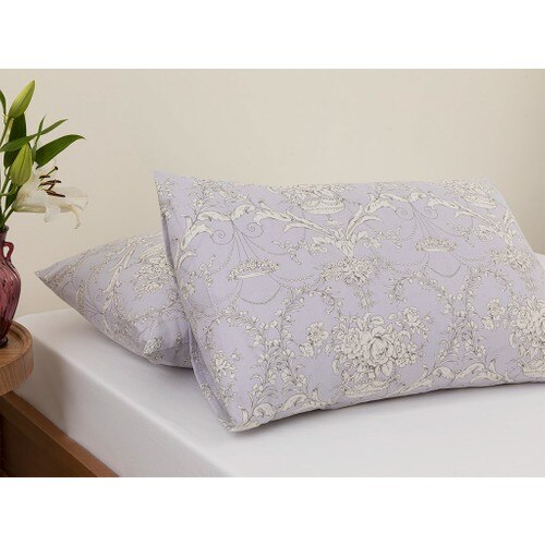 English Home Palais Roses Cotton 2'li Pillow Case 50 X70 cm Lilac