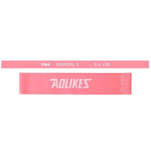 Aolikes 1 Pcs 6 Kleuren Elastische Resistance Bands Workout Rubber Loop Voor Fitness Gym Krachttraining Elastische Bands: Roze