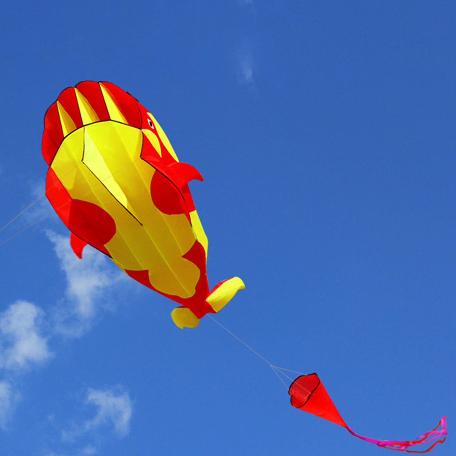 Soft Whale Kite with 30M Kites String Beach Kite Large for Trip Beach