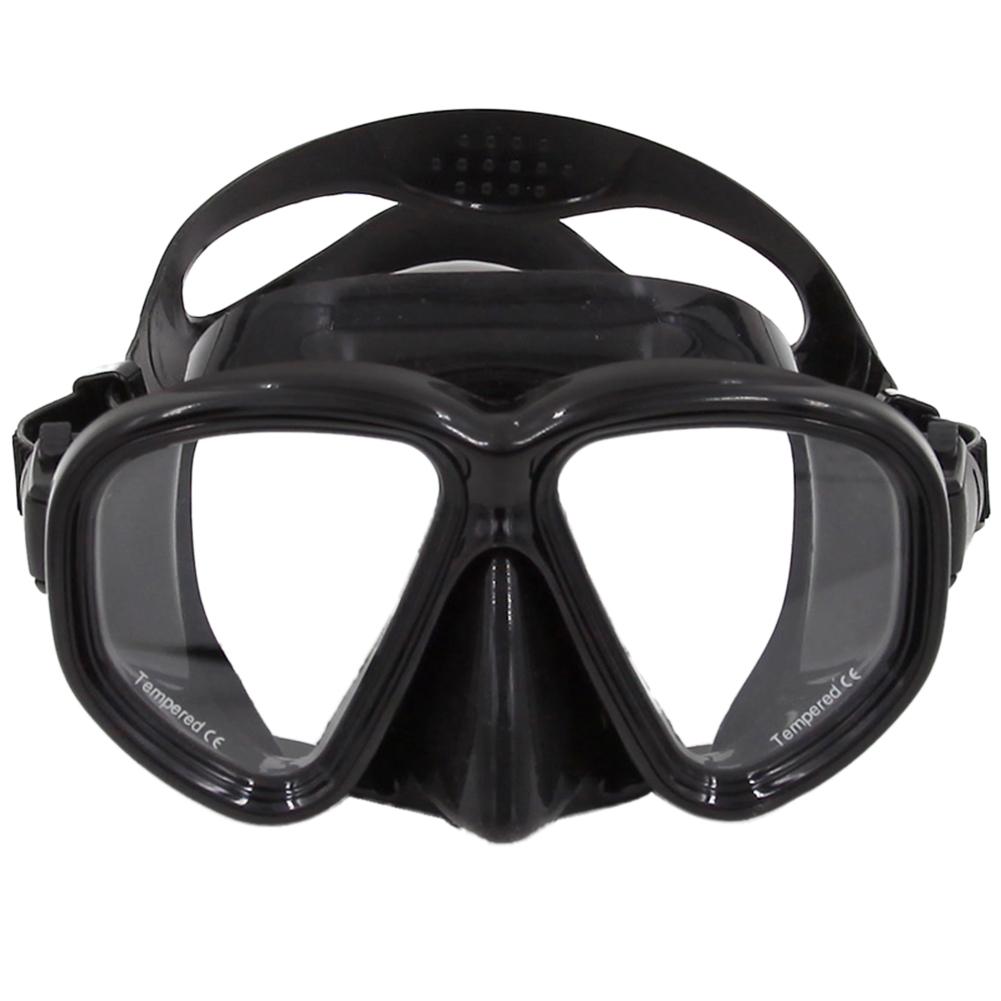 Swimming Diving Goggles Deep Sea Double Sided Goggles Underwater Sports Diving Tool Face Plates MK-500: Black