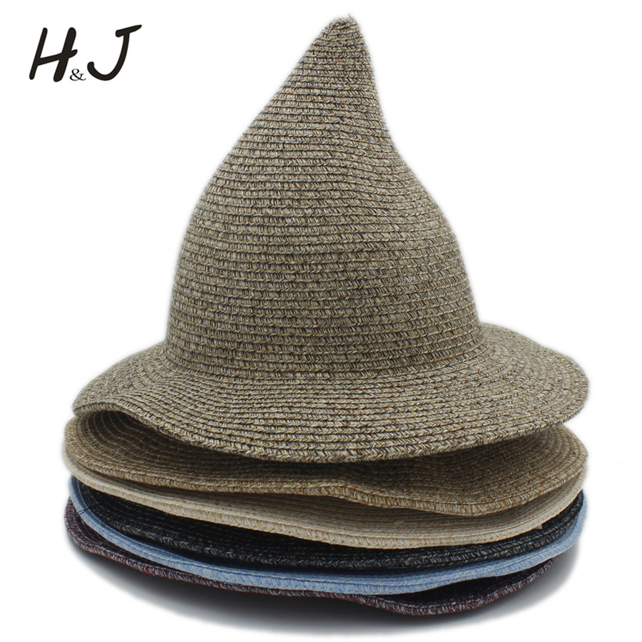 20CM Top Hat Child Kid Gandalf Witch Wizard Cosplay Party Carnival Halloween Braided Rope Ribbon Act Carnival Straw Hat Sun Cap