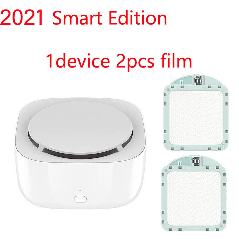 Original xiaomi repelente de mosquito 2 indoor substituição mosquito repelente incenso versão inteligente, nova versão do mijia app 2021: 1device 2pcs film
